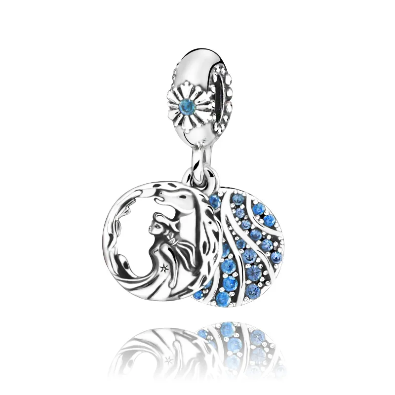 

New Arrival 100% 925 Sterling Silver Elsa & Nokk Dangle Charm Pendant Charms fit Original Pandora Bracelets Women DIY Jewelry