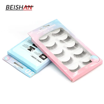 

5 Pair 3D Eyelashes Hand Made Natural Cross Dense Natural Eye Lashes Long Faux Mink Lashes High Quality False Lashes Makeup