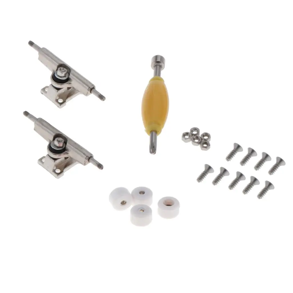 Wooden Fingerboard - Maple Wood Finger Skate Board Scooter Black Grit DIY Kits Box for Kids Girls