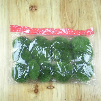 

8pcs/10pcs Mini Artificial Moss Stones Fairy Garden Green Grass Plant Home Decor