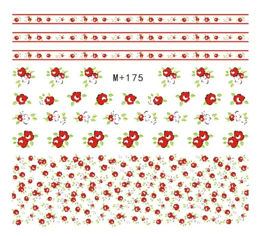 M+ 174-189 стиль Японский Корейский водяная маркировка Маникюр Наклейка s Наклейка с цветком для ногтей лак для ногтей цветок наклейка s наклейки для ногтей