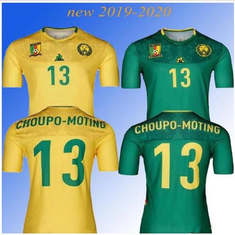 Cameroon Soccer Jersey 19 20 Cameroon Home Blue Eto'o ABOUBAKAR CHOUPO MOTTING Soccer Shirt National Team Football uniform