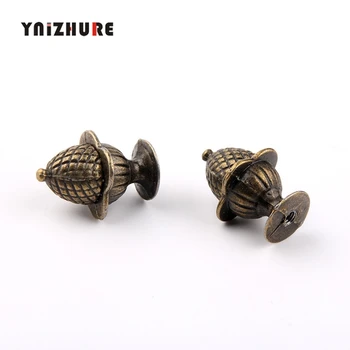 

2pcs 23*30mmKitchen Handles Ynizhure Decorative Bronze Colored Zinc Alloy Single Hole Strawberry Furniture Knob/pull/handle