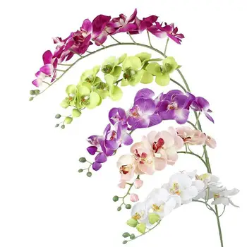 

Butterfly Orchid Artificial Flower Simulation Orchid Decoration For Wedding Fake Plant Artificial Party Flowers W3O9
