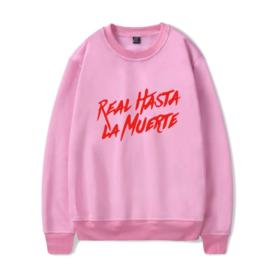 Anuel Aa Real Hasta La Muerte принт Толстовка для женщин/мужчин Монолитным длинные рукава толстовки с длинным рукавом флисовый пуловер Толстовка