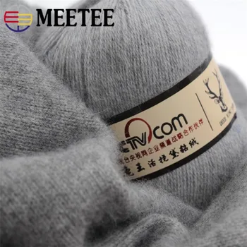 

Meetee 2pcs Velvet Woolen Yarn Hand Kniting Crats DIY Handmade Weaving Sweater Hat Clothing Winter Accessories AP595