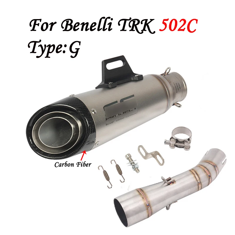 Motorcycle exhaust muffler For Benelli Devil 502c Modified Exhaust Pipe 502C Modified Scorpion Exhaust Pipe Accessories