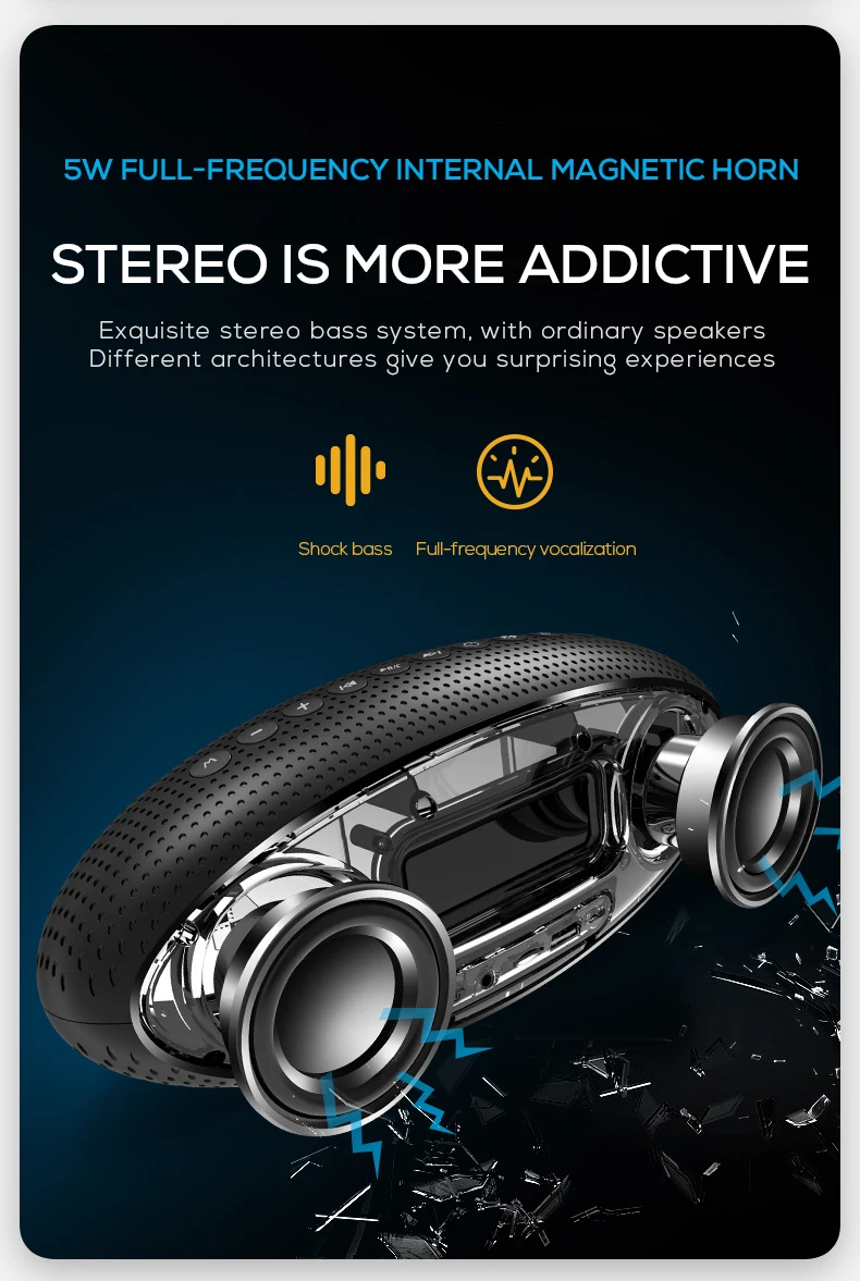 IF-Q3 Мини Bluetooth динамик беспроводная HIFI колонка с объемным звуком Встроенный микрофон Портативный динамик поддержка TF USB FM AUX Быстрая