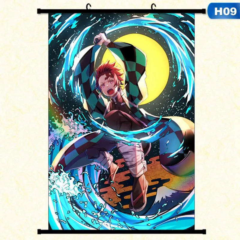 9 Demon Slayer: Kimetsu no Yaiba Tanjirou Nezuko Аниме Манга плакат в рулоне - Цвет: 9