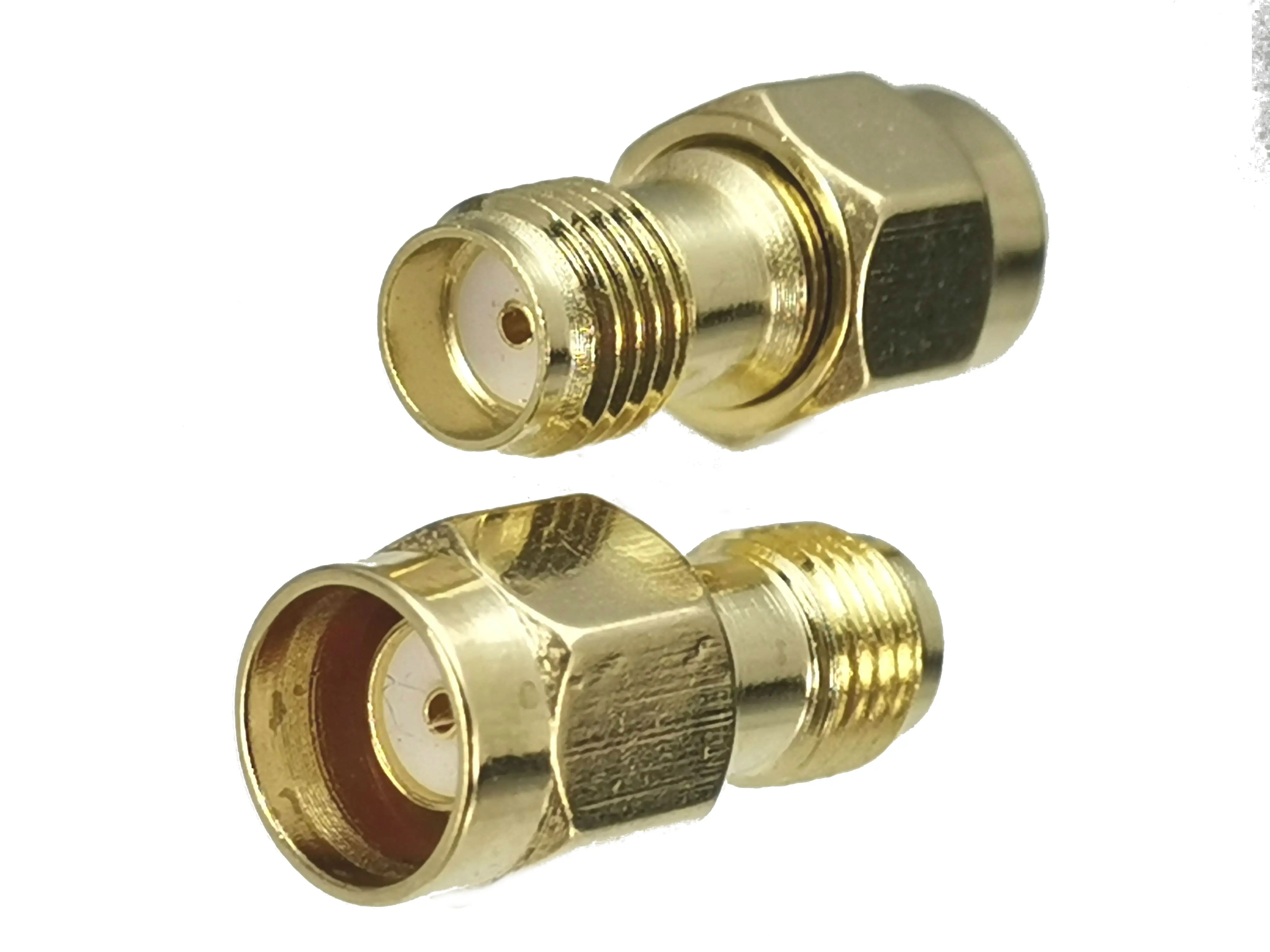 1pcs csatlakozó Adapter SMA RP-SMA hogy SMA RPSMA Apaállat dugasz & Nőnemű jacket egyenesen & lga szögben RF coaxial átalakító Új Sárgaréztábla