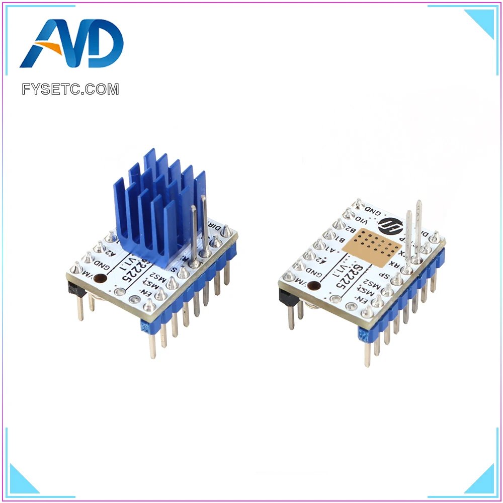 6 шт. TMC S2225 V1.1 шаговый двигатель драйвер Stepsticks Mute драйвер UART заменить TMC2208 TMC2209 256 Microsteps 2A пик TMC2225
