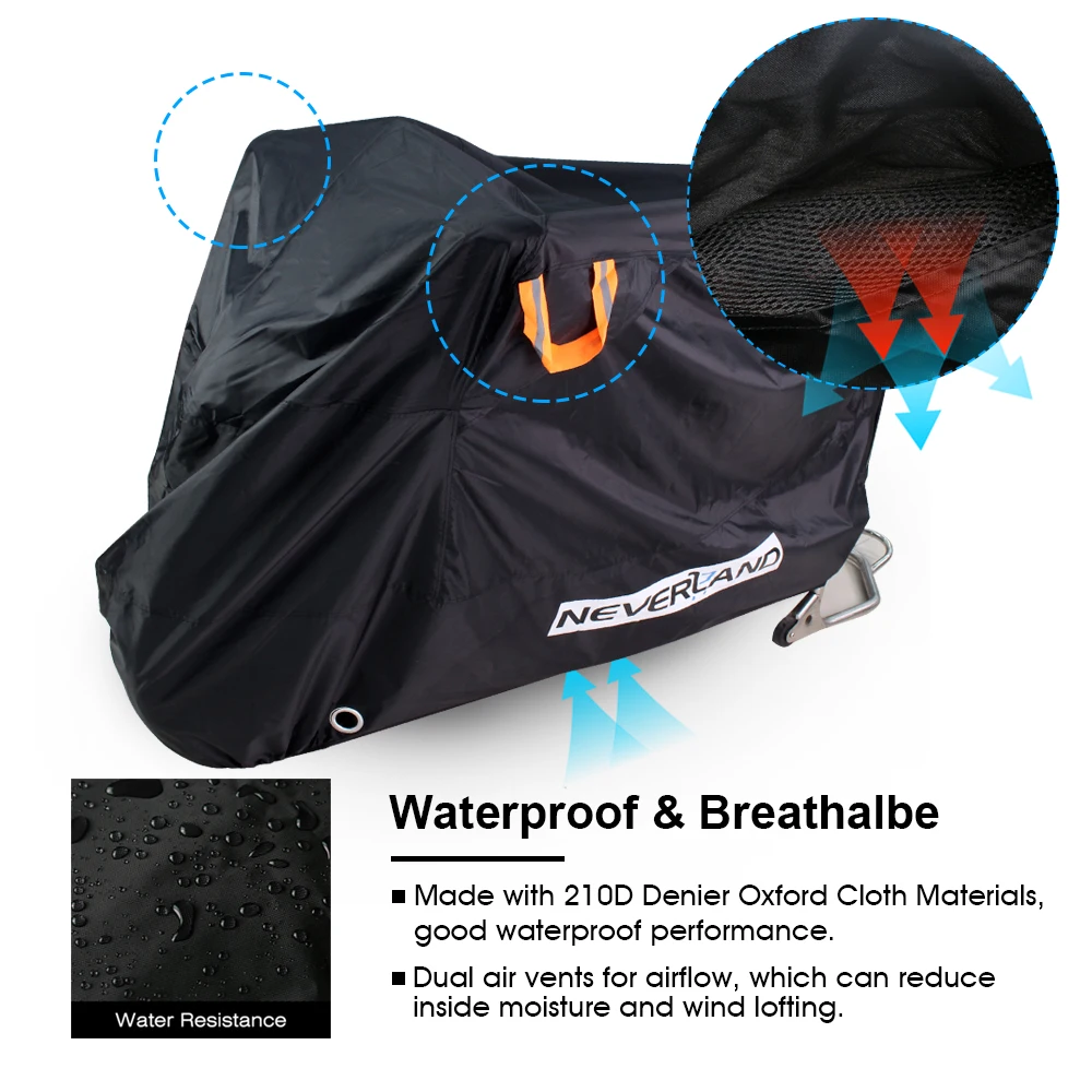 Cena 210D wysokiej jakości wodoodporne akcesoria do motoru Moto Cover elektryczne osłony rowerowe silnik przeciwdeszczowy pył nadaje się do wszystkich silników