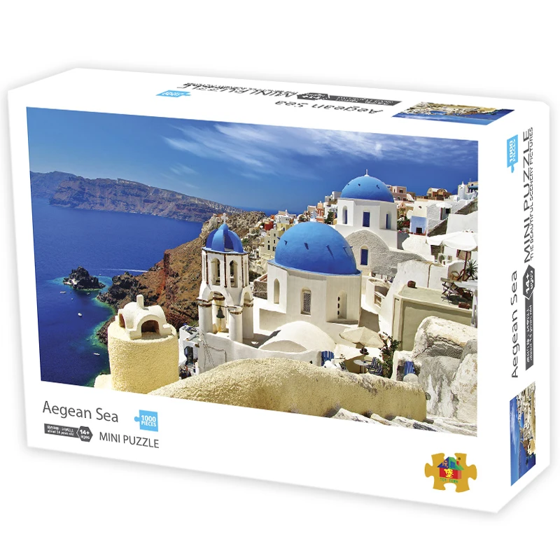 4-1000-pieces-snow-wolf-Animals-Puzzle-Mini-Famous-Painting-landscape-Puzzle-1000-pieces-For-Adult-Size