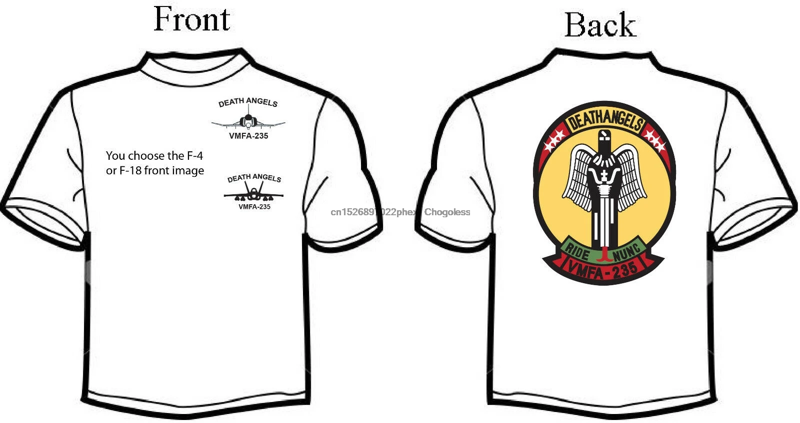 Женская футболка с логотипом эскадры смерти ангелов | Мужская одежда