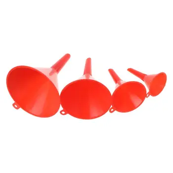 

4Pcs Small Car Refueling Funnel Gasoline Engine Oil Additive Motorcycle Farm Machine Use Convenient Anti-leakage Filler
