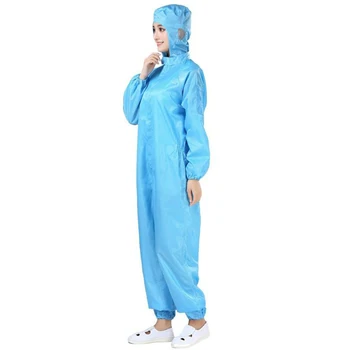 

Anti-static Coveralls Clean Clothes Hood Cleanroom Garments Clean food Dust-proof Paint Work Clothing Unisex Protective overalls