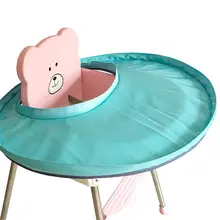 Детские столовые приборы сплошной цвет детская салфетка под приборы зеленая ткань детская столовая лоток анти-ткань пятна