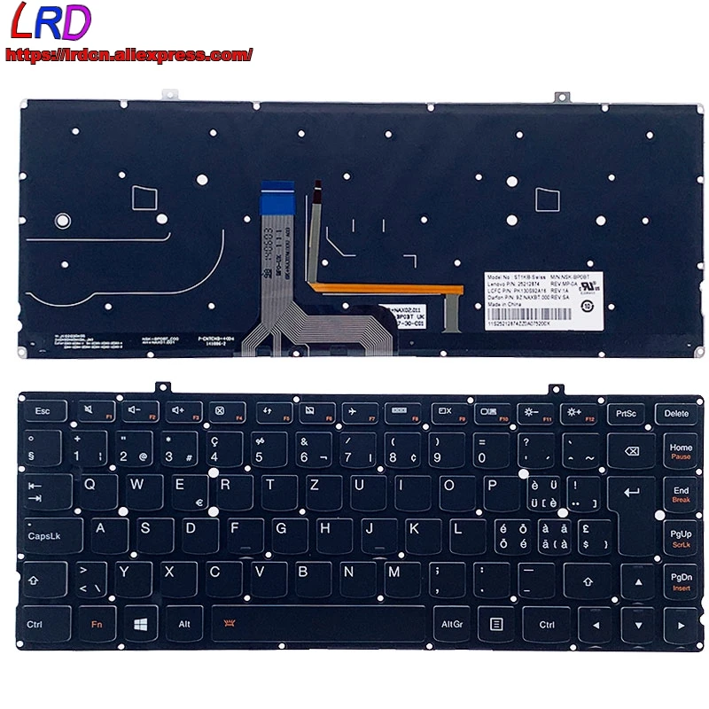 

New Original CH Swiss Backlit Keyboard for Lenovo Yoga2 Pro 13" Laptop 25212874 25212843