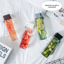 Многофункциональная чашка для чая, молока, фруктов, воды 470 мл, бутылки для воды, напиток с веревкой, прозрачный спортивный корейский стиль, термостойкий