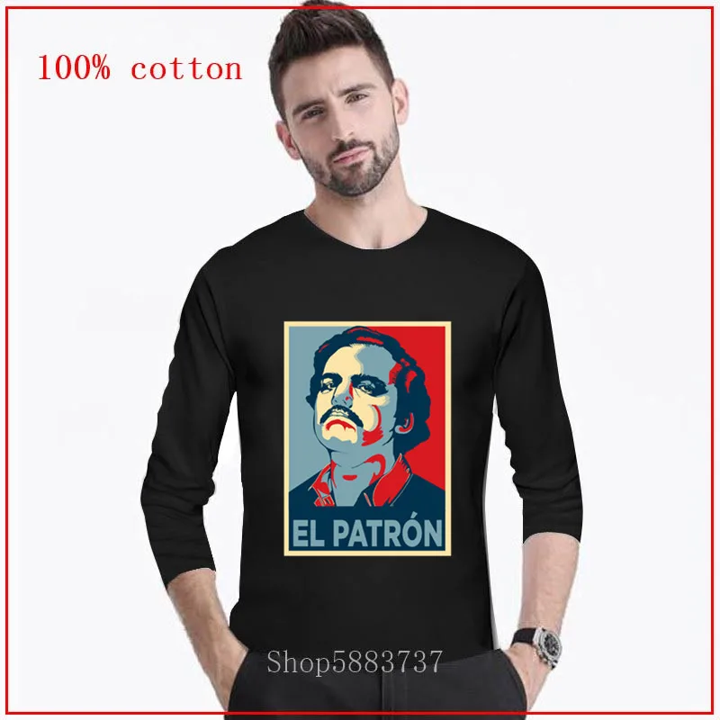 El Patron футболка с длинным рукавом на заказ Печать мужские футболки мода 2020 хип-хоп