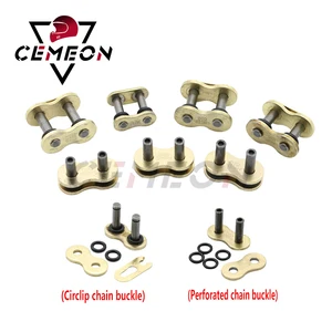 Image 2 - pitch link separation link Motorcycle chain ring O shaped main link hollow rivet chain buckle splitting kit 428/520/525/530