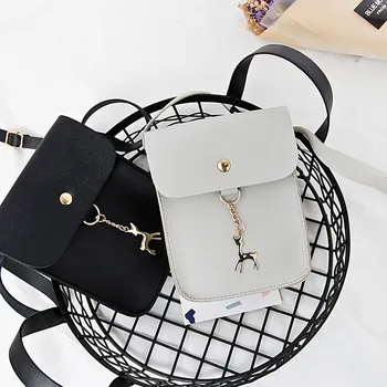 

Women Mini Messenger Bag With Deer Toy Coin Phone Shoulder Bags Handbag SER88