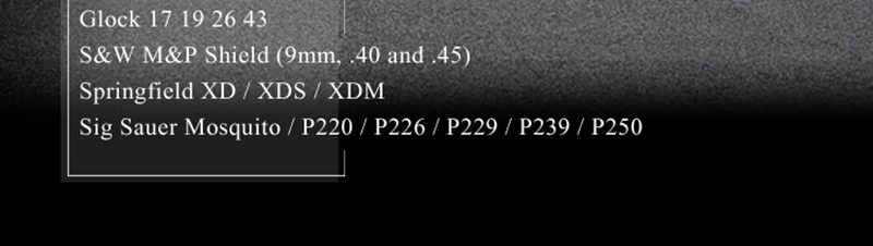 Description Picture 6 of itemLeft Tactical Leather Holster for Concealed Carry Airsoft IWB Gun Holsters for Glock 17 19 43/ Sig P365/ PX4 M9 9mm for Hunting