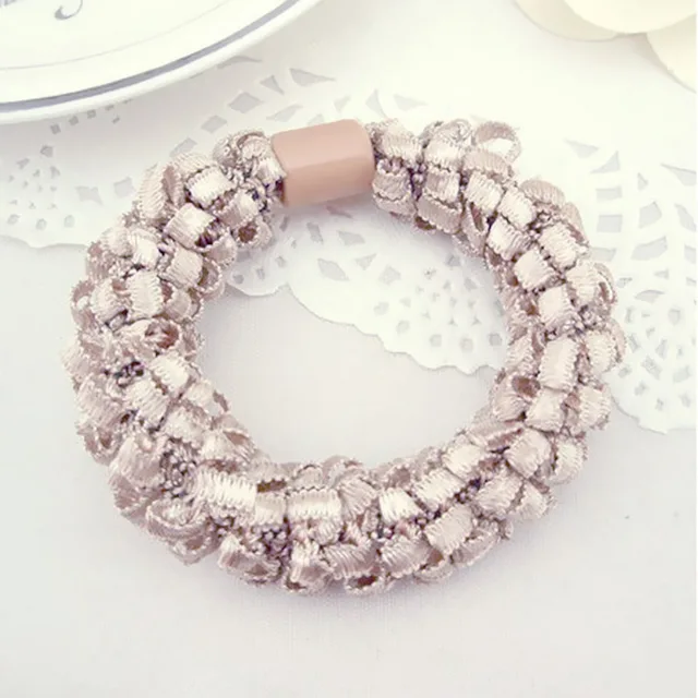 Korean style pearl beaded hair ties Scrunchies Elastic hairband Ponytail Holders women  Hair Rope Rubber gum Hair Accessories 18