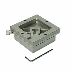 Station de reballage BGA argent 90MM, pochoirs, support de gabarit, Foxture, gabarit de retouche pour réparation de soudage de puces de PCB 