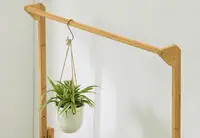 3 Layers 50/70/100cm Bamboo Wooden Plant Shelves 3