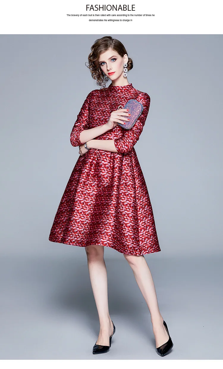 BacklakeGirls High Neck Burgundy Cocktail Dress Three Quarter Sleeves A Line Mini Gown Zipper Back Robe De Soiree Mini