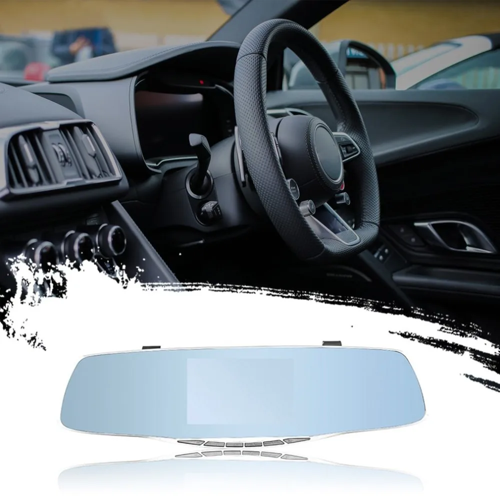 5,0 дюймов ips Автомобильное зеркало заднего вида DVR камера ADAS Dash Cam видео рекордер высокой четкости широкоугольный основной объектив