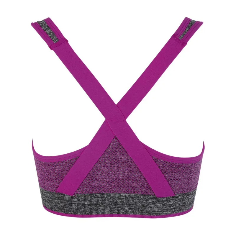 Женское нижнее белье для фитнеса YogaVest с перекрещивающимися лямками и пуш-ап эффектом, дышащее Спортивное нижнее белье