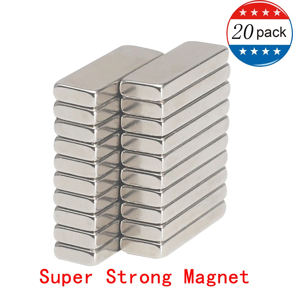 10Pcs Super Strong NdFeB Magnets Large Fridge Neodymium Block 50x25x10mm