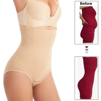 

Women High Waist Control Panties Tummy Bodyshaper Open Crotch Panties Underwear Slimming Corset Body Shaper Pant