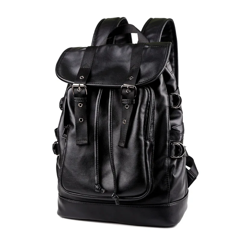 Mannen Pu Lederen Rugzak Vintage Business Bagpack Mannelijke Schooltas Laptop Rugzak Heren Reizen Rugzakken Schoudertassen Pack B227 Mannen Pu Lederen Rugzak Vintage Business Bagpack Mannelijke Schooltas Laptop Rugzak Heren Reizen Rugzakken Schoudertassen Pack B227
