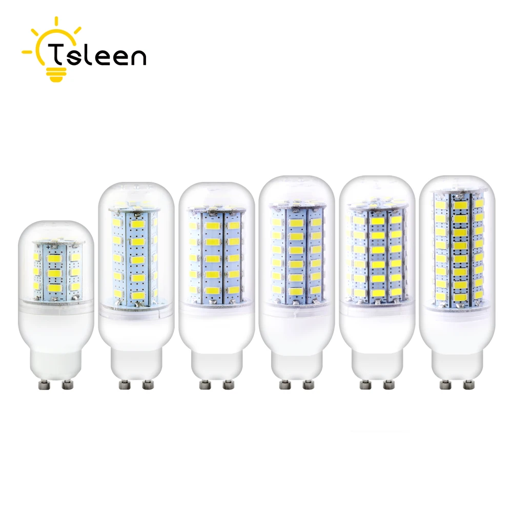 TSLEEN SMD5730 светодиодный светильник E27 E14 GU10 G9 B22 лампы 110V 220V кукурузы 24 36 48 56 69 72 s