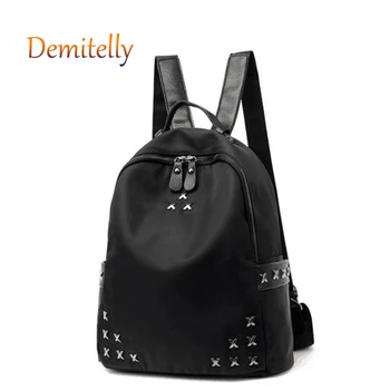 

Fashion Hardware X Ladies Backpack New Campus Style Middle School Student School Bag Large Capacity Women's Backpack Travel Bag
