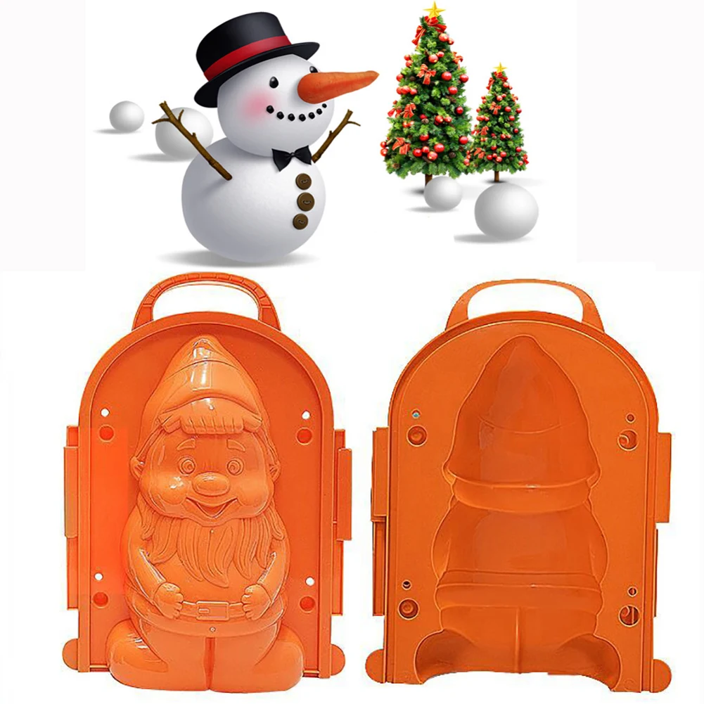 Кошки, медведь, пингвин, Санта-Клаус, форма для зимнего снега, снежный шар, производитель, клипса для детей, уличная форма для песка, инструмент, креативная игрушка