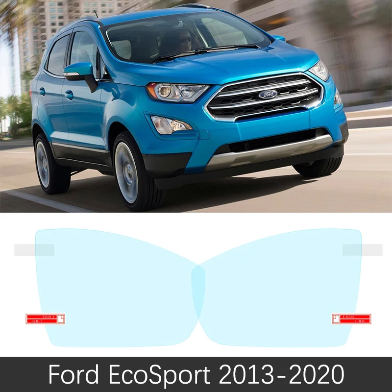 Для Ford EcoSport MK2 2013~ полное покрытие Зеркало заднего вида непромокаемые Анти-противотуманная пленка аксессуары - Название цвета: EcoSport 2013-2018