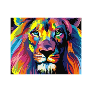 

5D DIY Diamond Painting Animal Colorful Paintings Embroidery Cross Stitch 5D Home Decor Rhinestones Diamond Embroidery Tiger
