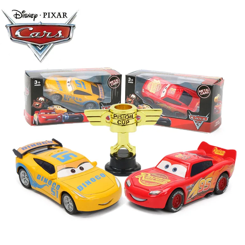 7 9 см Disney Pixar Cars 3 Lightning McQueen Mater Jackson Storm Ramirez 1:55 литье под давлением Металл