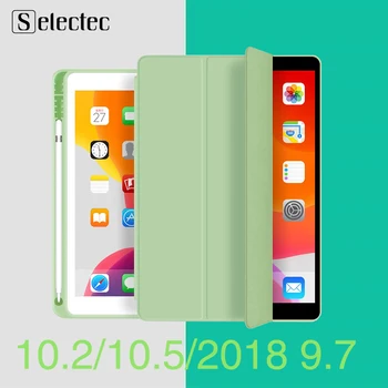 

For iPad Air 3 10.5 iPad 10.2 2019 with Pencil Holder Funda for iPad 6th 7th Generation Pro 11 2020 2018 9.7 2018 9.7 Case Capa