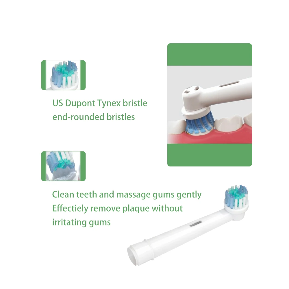Carrywon универсальные насадки для электрической зубной щетки Сменные мягкие щетинки насадка для зубной щетки гигиена полости рта чистящие инструменты