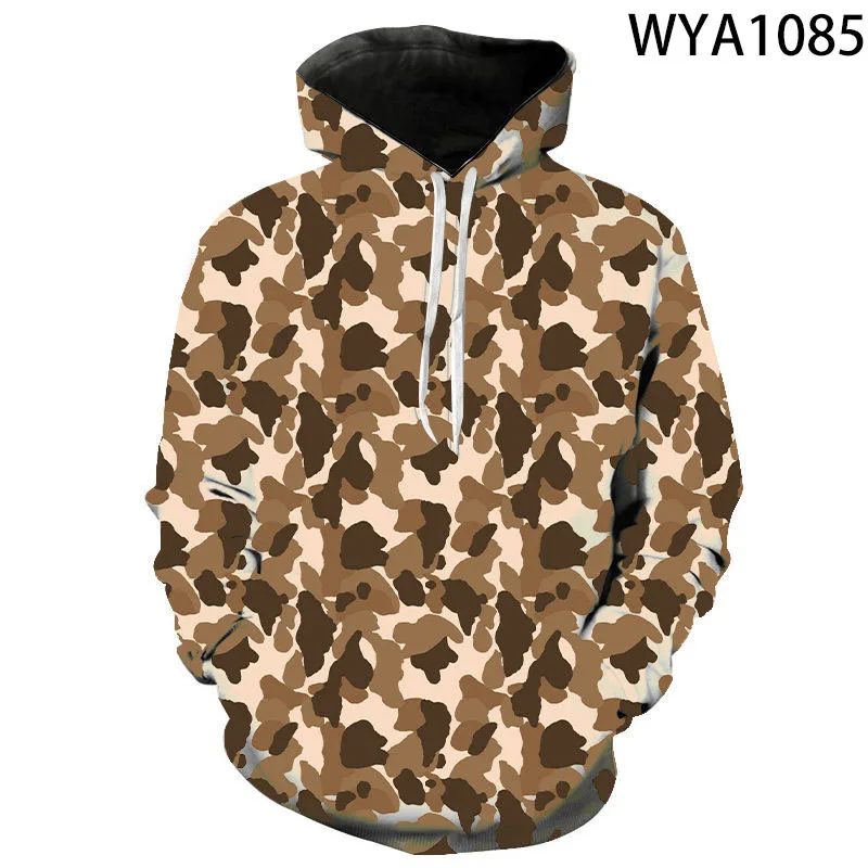 

2020 New Men Women Children 3D Hoodies Military Camouflage Print Sweatshirt Casual Boy Girl Kids Cool Streetwear Hooded Pullover