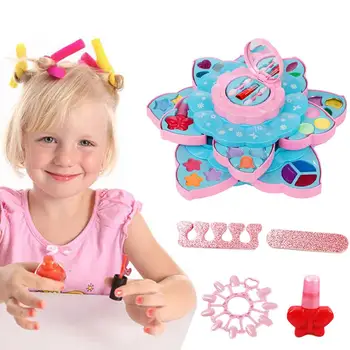 

Makeup Cosmetics Set Childre's Cosmetic Set Environmentally Washable Makeup Toy Water-soluble formula for Girls