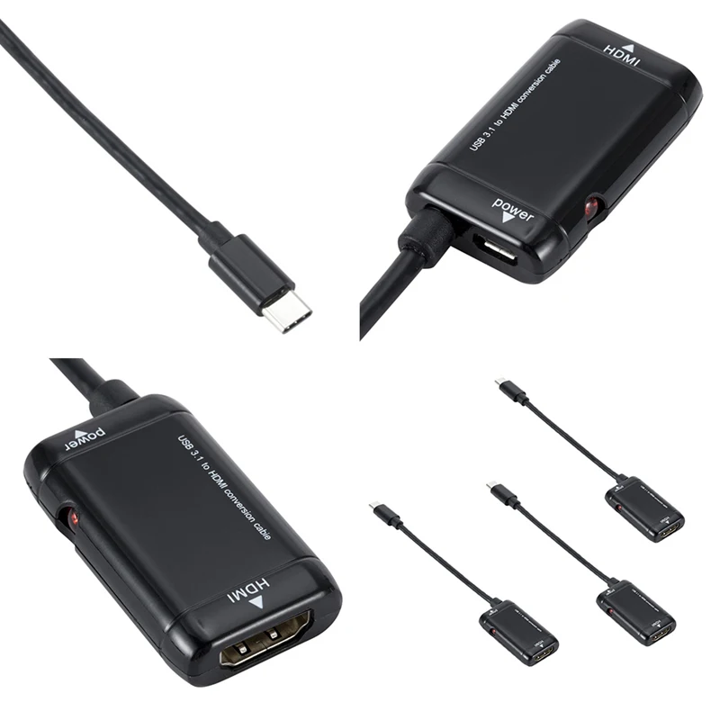 USB-C адаптер type-c к HDMI HD 1080P USB 3,1 кабель адаптер преобразования работает для всех устройств с портом USB 3,1 type-c