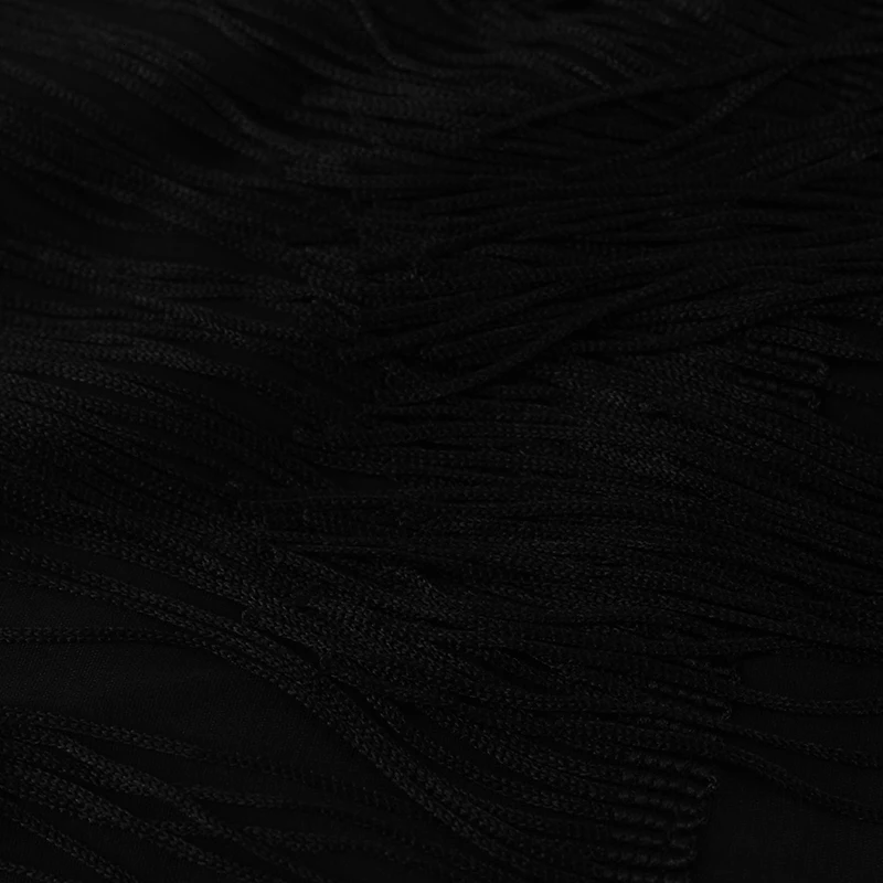 Joyfunear, новинка, сексуальное женское платье на тонких бретелях с кисточками, Осень-зима, два предмета, облегающее, вечерние, рождественское платье,, платья, Vestido