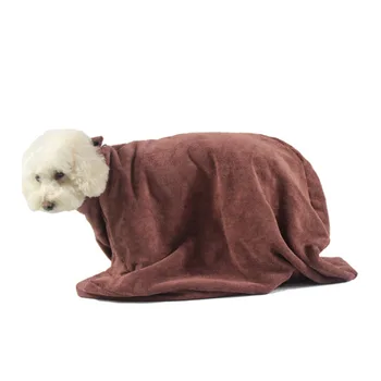 

Dog Bathrobe Pet Special Bathrobe Polyester Bath Towel Super Absorbent Water Zipper Clasp Clean Drying Towel Dropshipping NEW