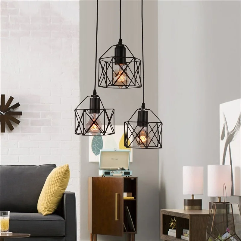  American rustic industrial pendant lights kitchen island lamp cafe hanging light modern lighting fi - 32974901372